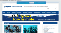 Desktop Screenshot of juergens-tauchschule.de